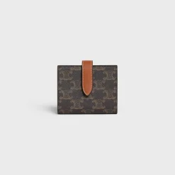 Hot Small Strap Wallet in Triomphe Canvas and lambskin Women Triomphe Canvas | Categories·Wallets