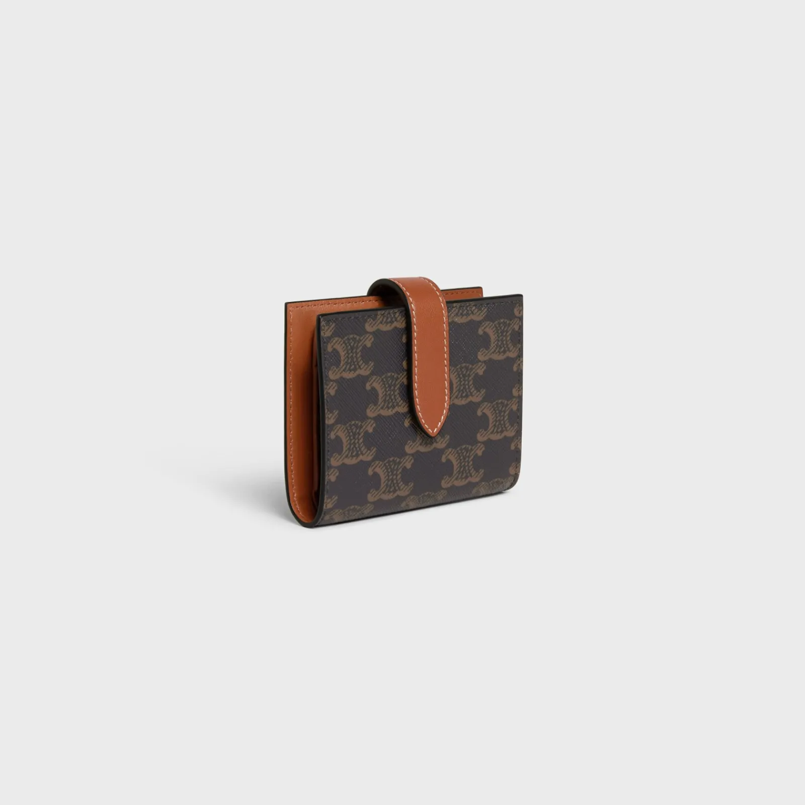 Hot Small Strap Wallet in Triomphe Canvas and lambskin Women Triomphe Canvas | Categories·Wallets
