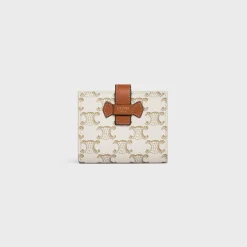 Hot Small Strap Wallet in Triomphe Canvas AND Lambskin Women Triomphe Canvas | Categories·Wallets