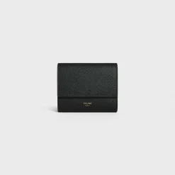New Small trifold wallet in Grained calfskin Women More Lines·Essentials | Categories·Wallets