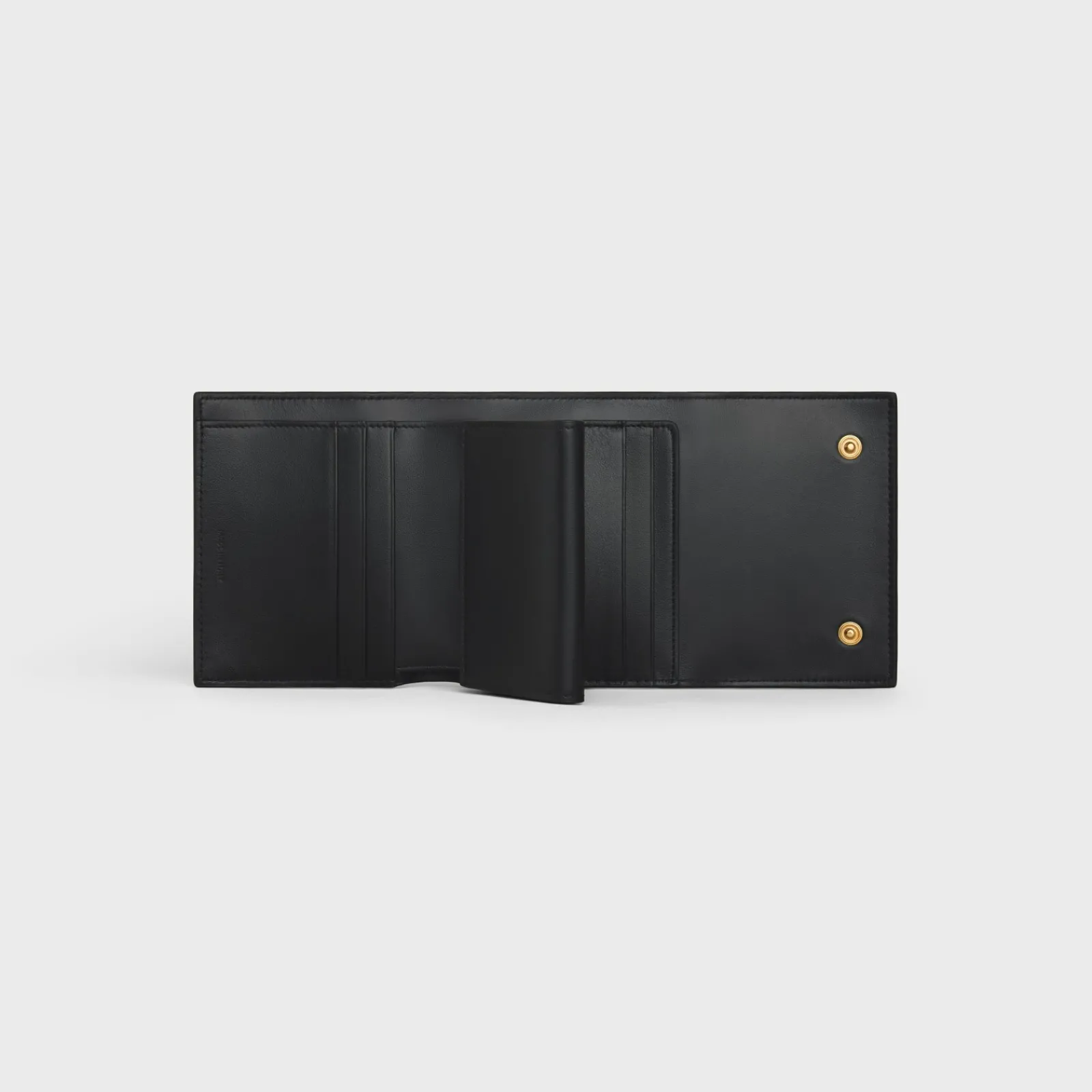 New Small trifold wallet in Grained calfskin Women More Lines·Essentials | Categories·Wallets