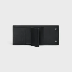 Discount Small trifold wallet in Grained calfskin Essentials | Categories·Allets
