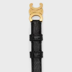 Clearance Small Triomphe Belt in LIZARD Women Triomphe