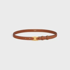Fashion Small Triomphe Belt in Natural Calfskin Women Triomphe