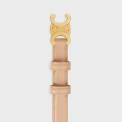 Fashion Small Triomphe Belt in PATENT TAURILLON Women Triomphe