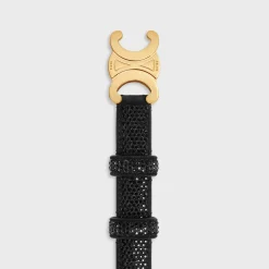 Discount Small Triomphe Belt in SUEDE CALFSKIN WITH STRASS Women Triomphe