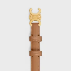 Clearance Small Triomphe Belt in Taurillon Leather Women Triomphe