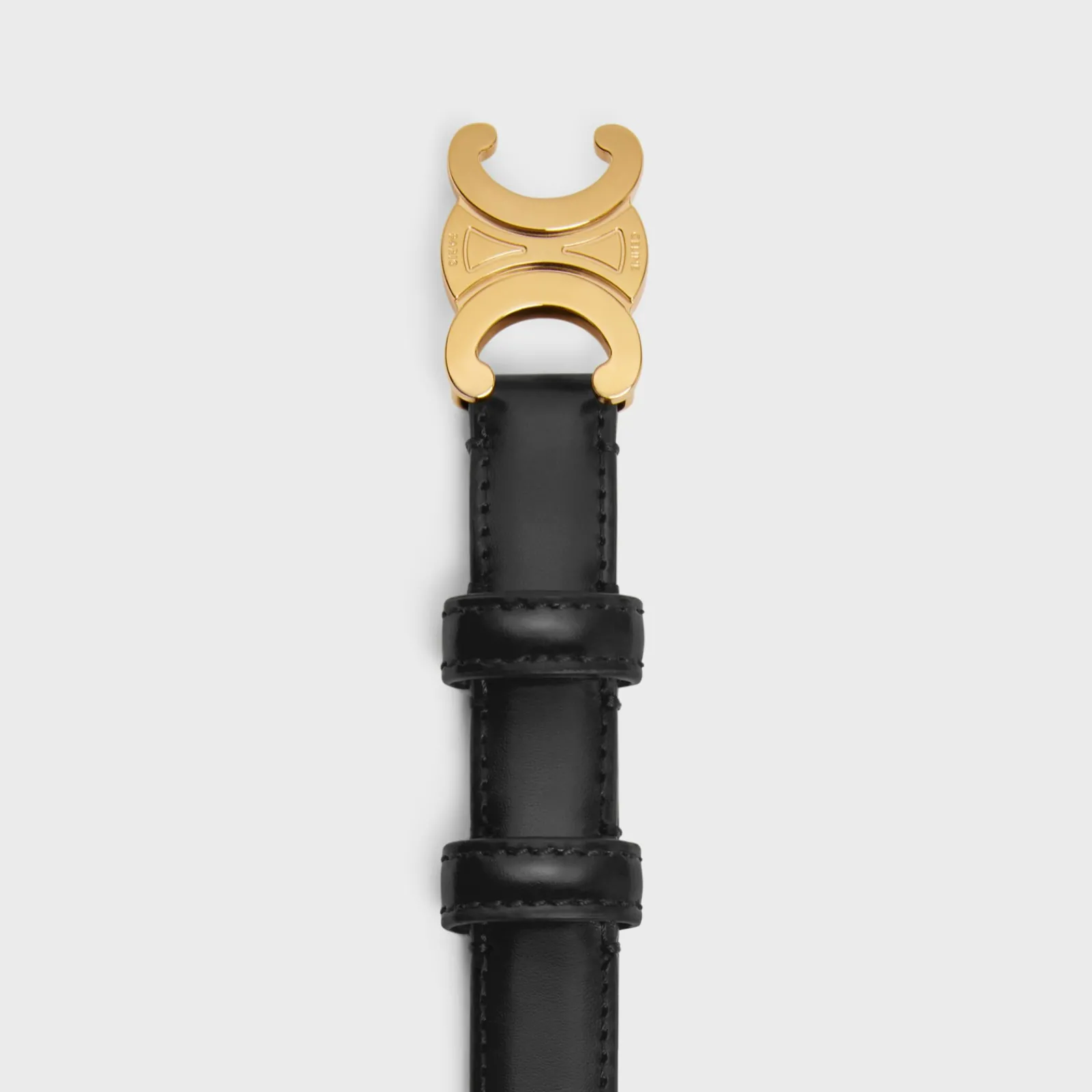 Sale Small Triomphe Belt in Taurillon Leather Women Triomphe