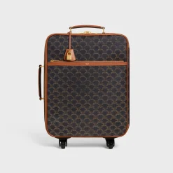 Outlet Small Trolley in Triomphe Canvas and Calfskin Travel