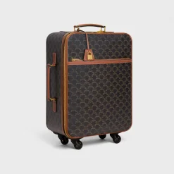 Outlet Small Trolley in Triomphe Canvas and Calfskin Travel