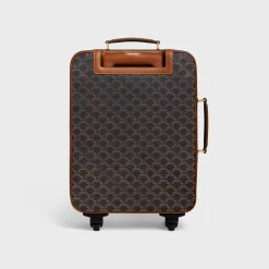 Outlet Small Trolley in Triomphe Canvas and Calfskin Travel