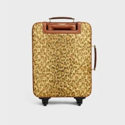 Online Small trolley in triomphe canvas with print and calfskin Travel