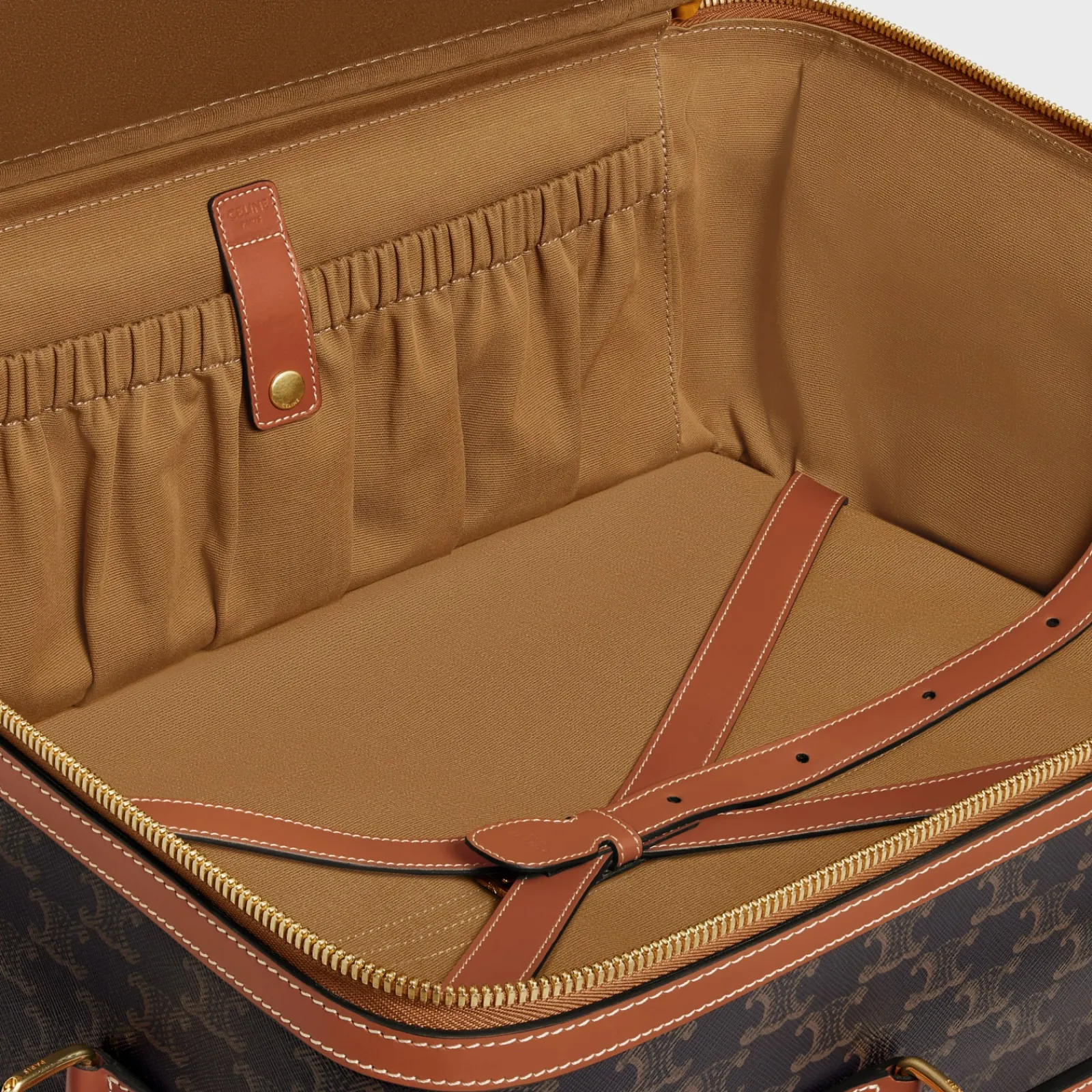 Outlet Small Trolley in Triomphe Canvas and Calfskin Travel