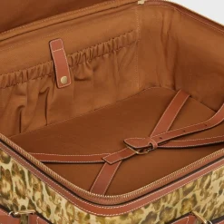 Online Small trolley in triomphe canvas with print and calfskin Travel