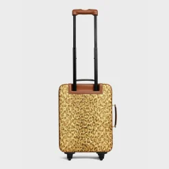 Online Small trolley in triomphe canvas with print and calfskin Travel
