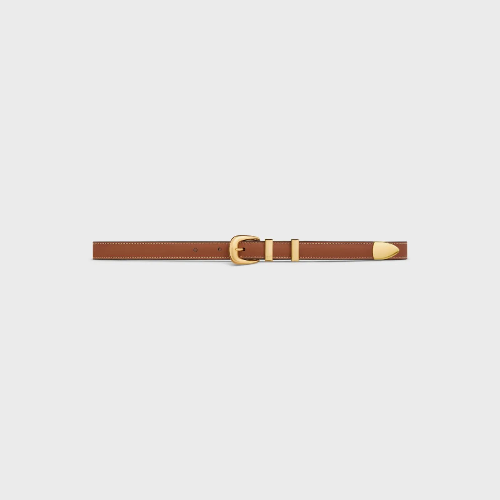Best SMALL WESTERN BELT in Natural Calfskin Women Western