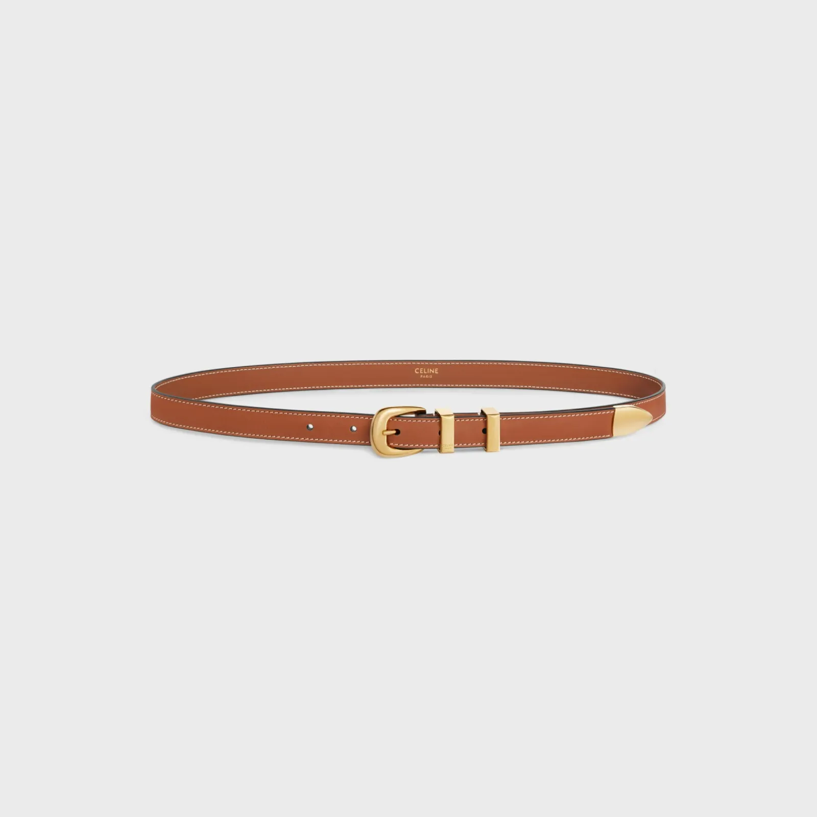 Best SMALL WESTERN BELT in Natural Calfskin Women Western