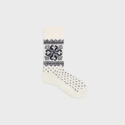 Hot socks in fair isle wool Women Socks And Tights