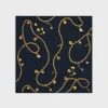 Outlet SQUARE IN CHAIN TASSELS SILK TWILL Women Silk Scarves