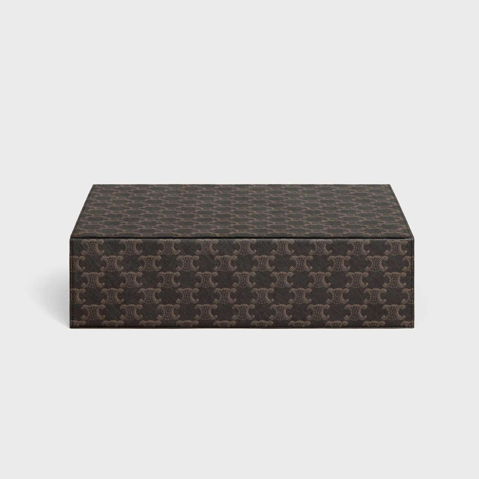 Sale stationery case in triomphe canvas and calfskin Stationery