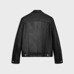 Fashion straight blouson jacket in soft lambskin Coats & Blousons | Leather