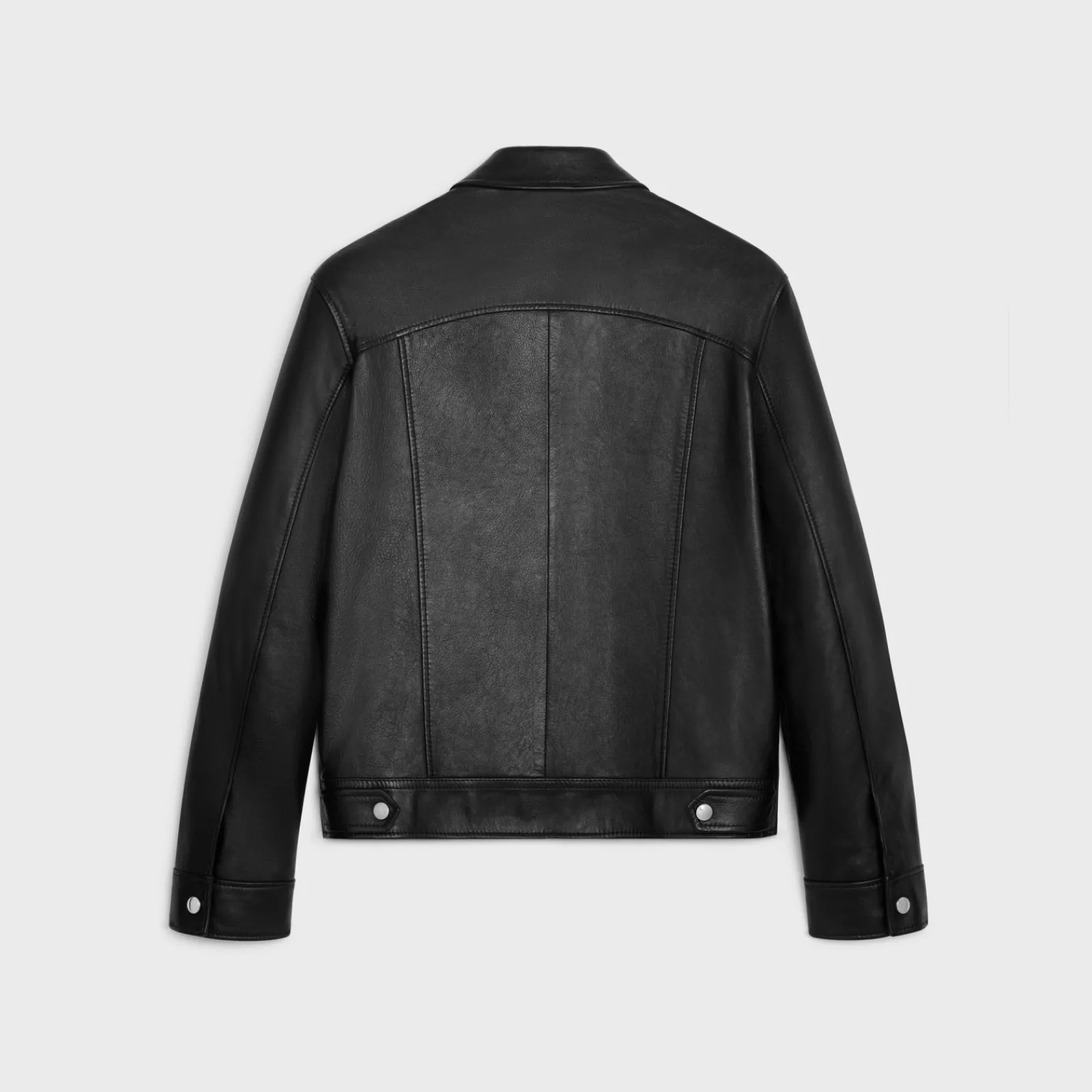 Fashion straight blouson jacket in soft lambskin Coats & Blousons | Leather