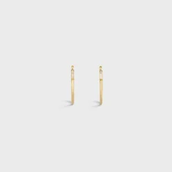 Fashion Systeme Large Hoops in Yellow Gold and Diamonds Women Other Lines | Categories·Earrings