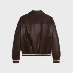 Online teddy jacket with shirt collar in soft lambskin Women Jackets | Leather And Shearling