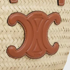 Outlet TEEN CLASSIC PANIER in Palm leaves and Calfskin Women More Lines·Classic Panier | Categories·Top-Handle Bags