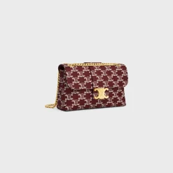 Online TEEN VICTOIRE BAG in TRIOMPHE CANVAS TWO-TONE Women Triomphe Canvas | More Lines·Celine Victoire