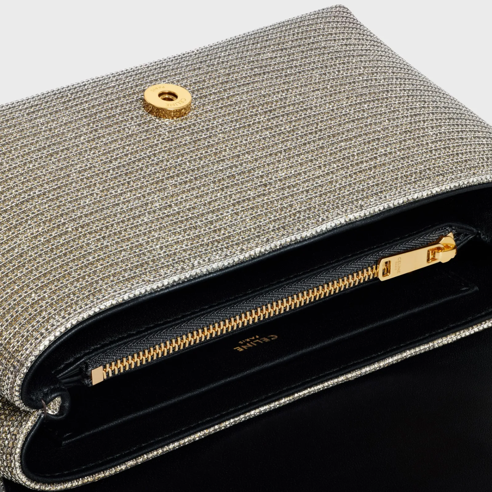 Sale TEEN VICTOIRE BAG in GLITTER TEXTILE Women More Lines·Celine Victoire | Categories·Cross-Body Bags