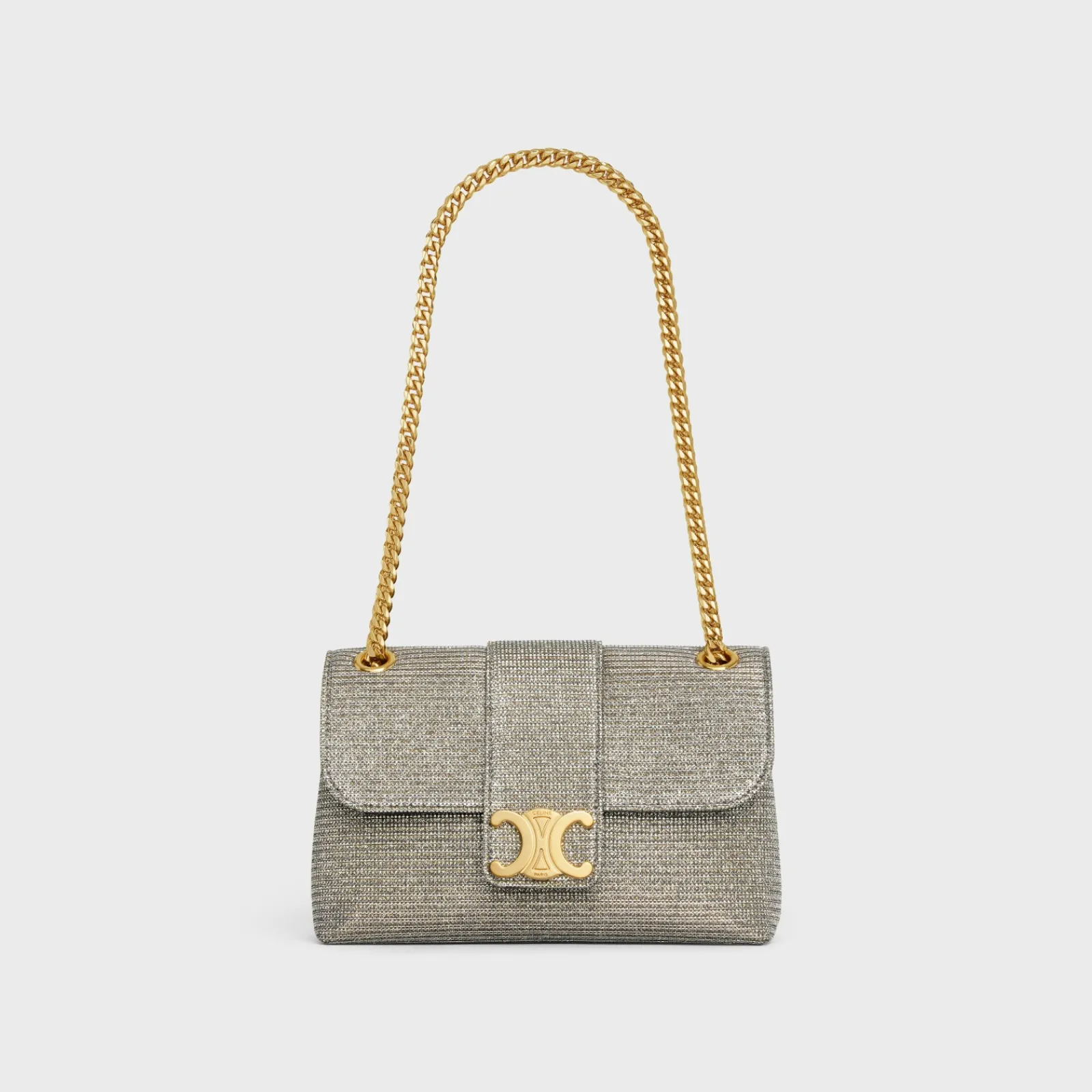 Sale TEEN VICTOIRE BAG in GLITTER TEXTILE Women More Lines·Celine Victoire | Categories·Cross-Body Bags