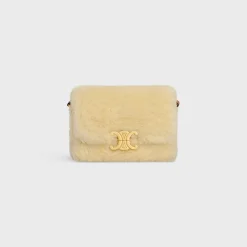 Hot TEEN TRIOMPHE BAG in SHEARLING AND CALFSKIN Women Triomphe | Categories·Cross-Body Bags