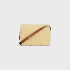 Hot TEEN TRIOMPHE BAG in SHEARLING AND CALFSKIN Women Triomphe | Categories·Cross-Body Bags