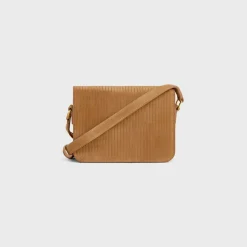 Hot Teen Triomphe Bag in STRIPED SUEDE CALFSKIN Women Triomphe | Categories·Cross-Body Bags