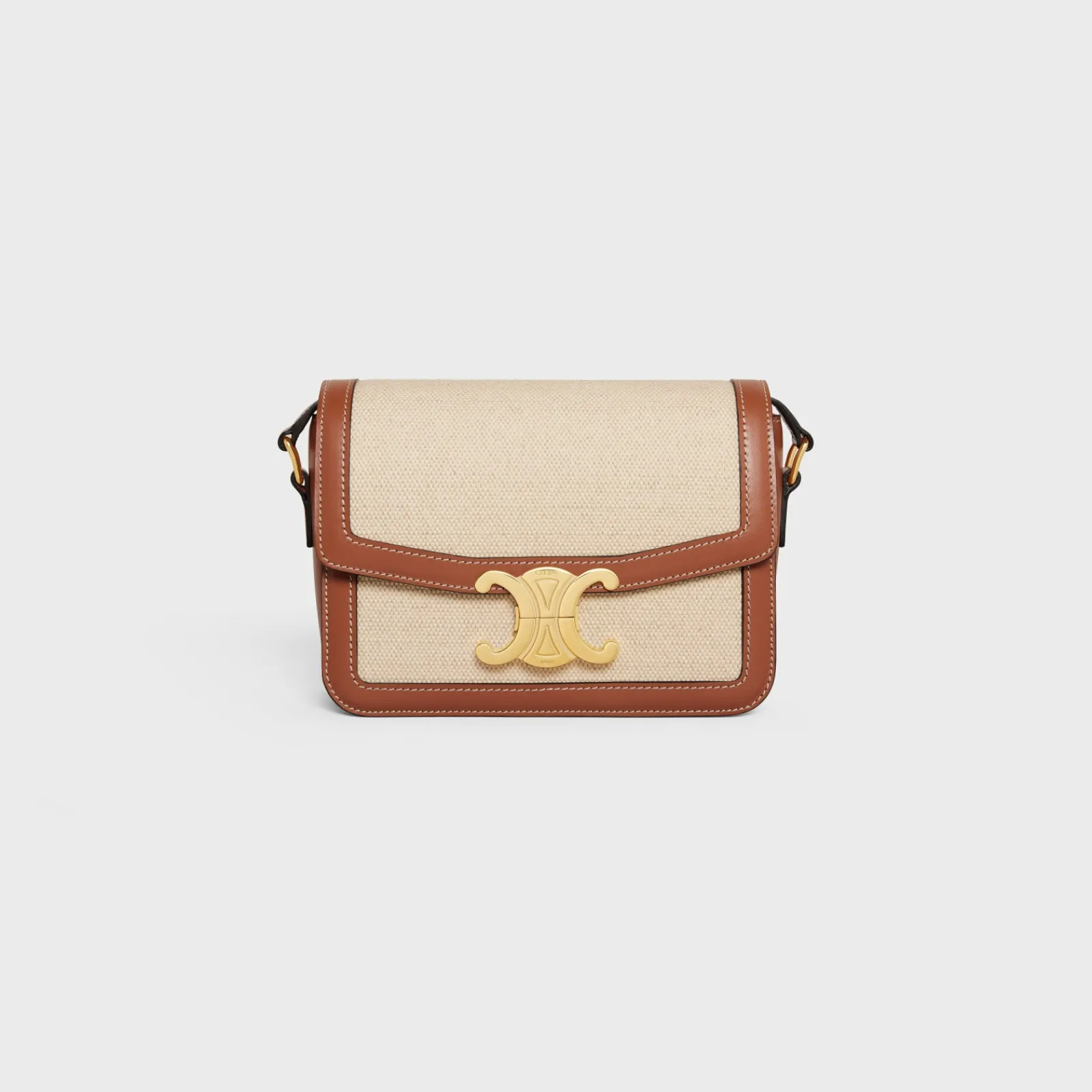 Sale TEEN TRIOMPHE BAG in TEXTILE AND CALFSKIN Women Triomphe | Categories·Cross-Body Bags