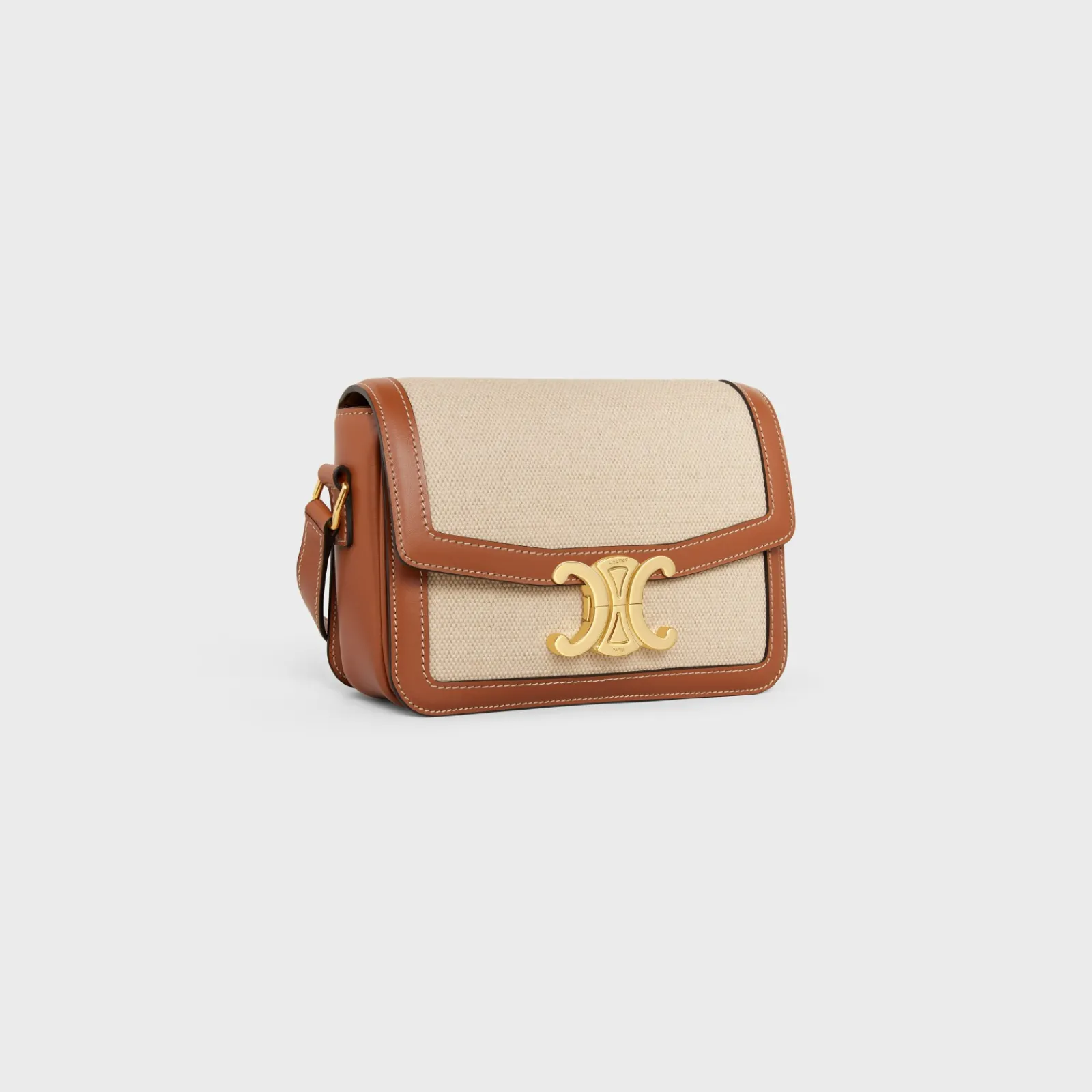 Sale TEEN TRIOMPHE BAG in TEXTILE AND CALFSKIN Women Triomphe | Categories·Cross-Body Bags