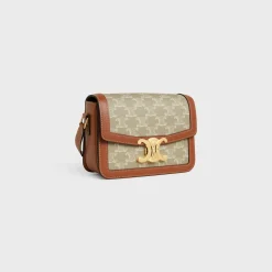 Discount TEEN TRIOMPHE BAG in Triomphe Canvas and calfskin Women Triomphe | Triomphe Canvas