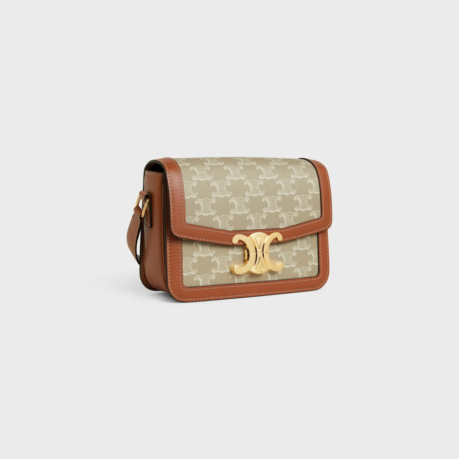 Discount TEEN TRIOMPHE BAG in Triomphe Canvas and calfskin Women Triomphe | Triomphe Canvas