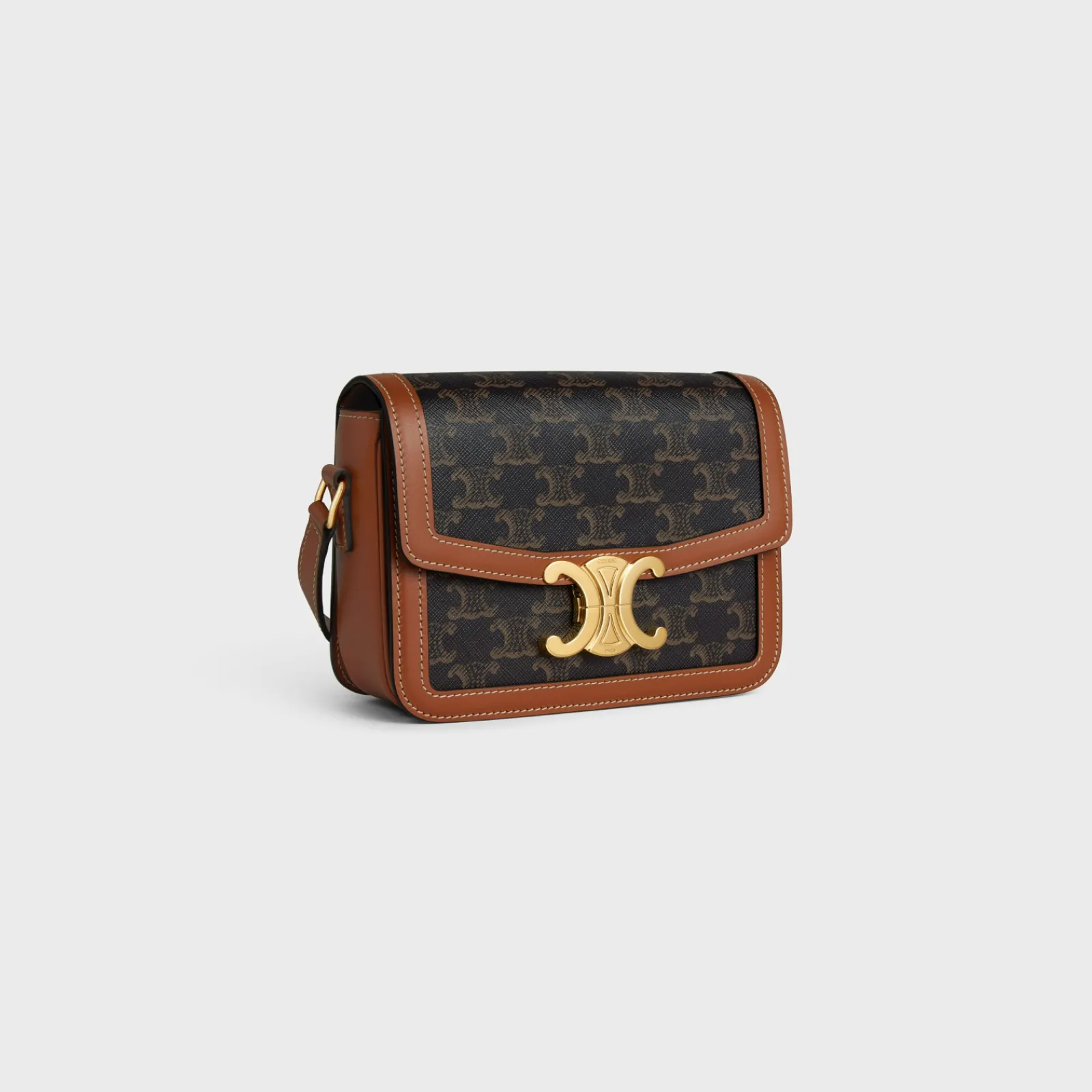Outlet TEEN TRIOMPHE BAG in Triomphe Canvas and Calfskin Women Triomphe | Triomphe Canvas