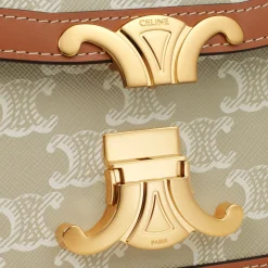 Discount TEEN TRIOMPHE BAG in Triomphe Canvas and calfskin Women Triomphe | Triomphe Canvas