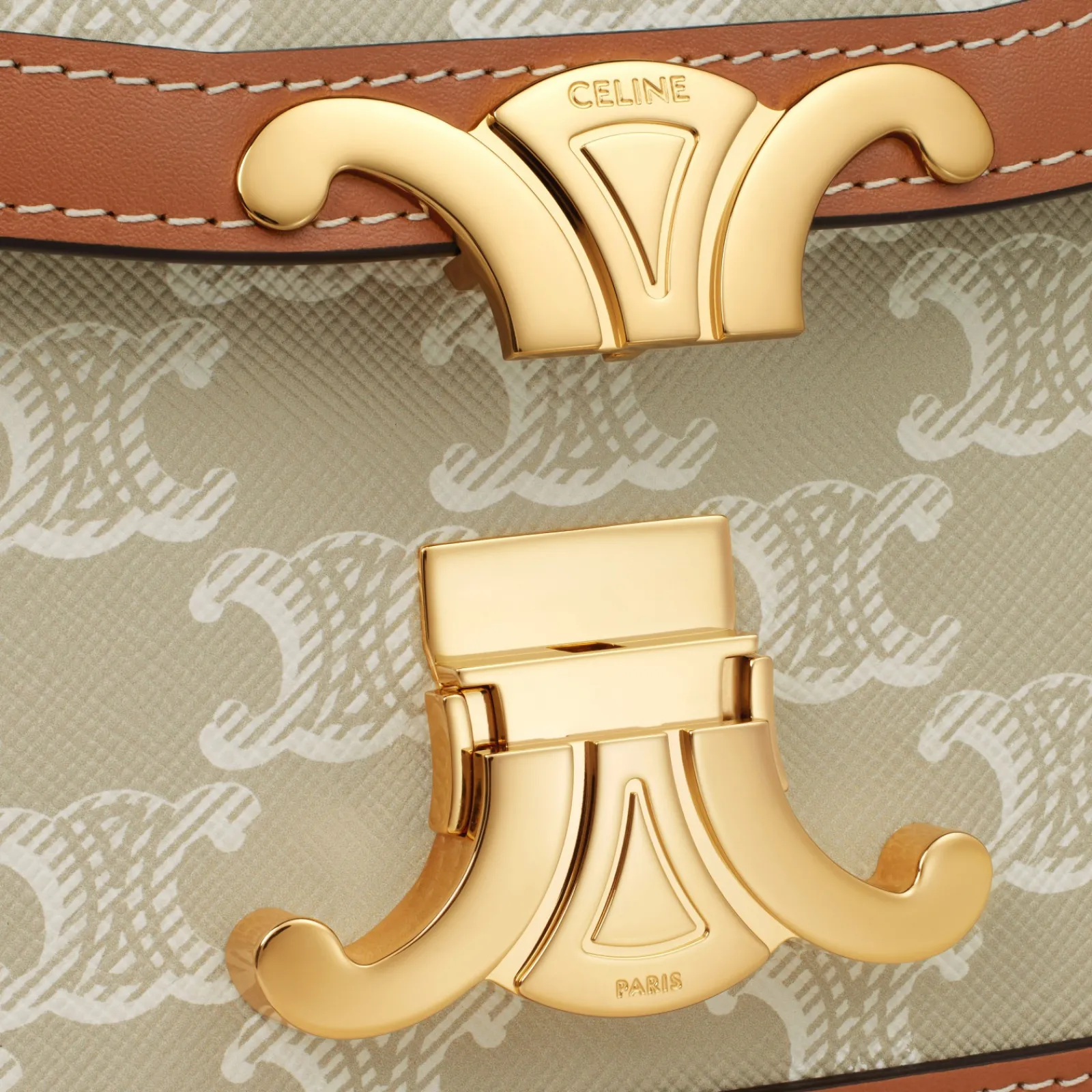 Discount TEEN TRIOMPHE BAG in Triomphe Canvas and calfskin Women Triomphe | Triomphe Canvas