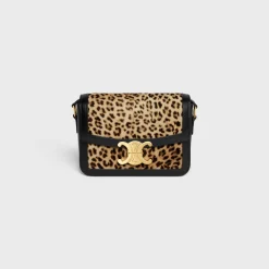 Discount TEEN TRIOMPHE BAG in velvet with print Women Triomphe | Categories·Cross-Body Bags