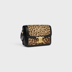 Discount TEEN TRIOMPHE BAG in velvet with print Women Triomphe | Categories·Cross-Body Bags