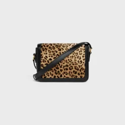Discount TEEN TRIOMPHE BAG in velvet with print Women Triomphe | Categories·Cross-Body Bags
