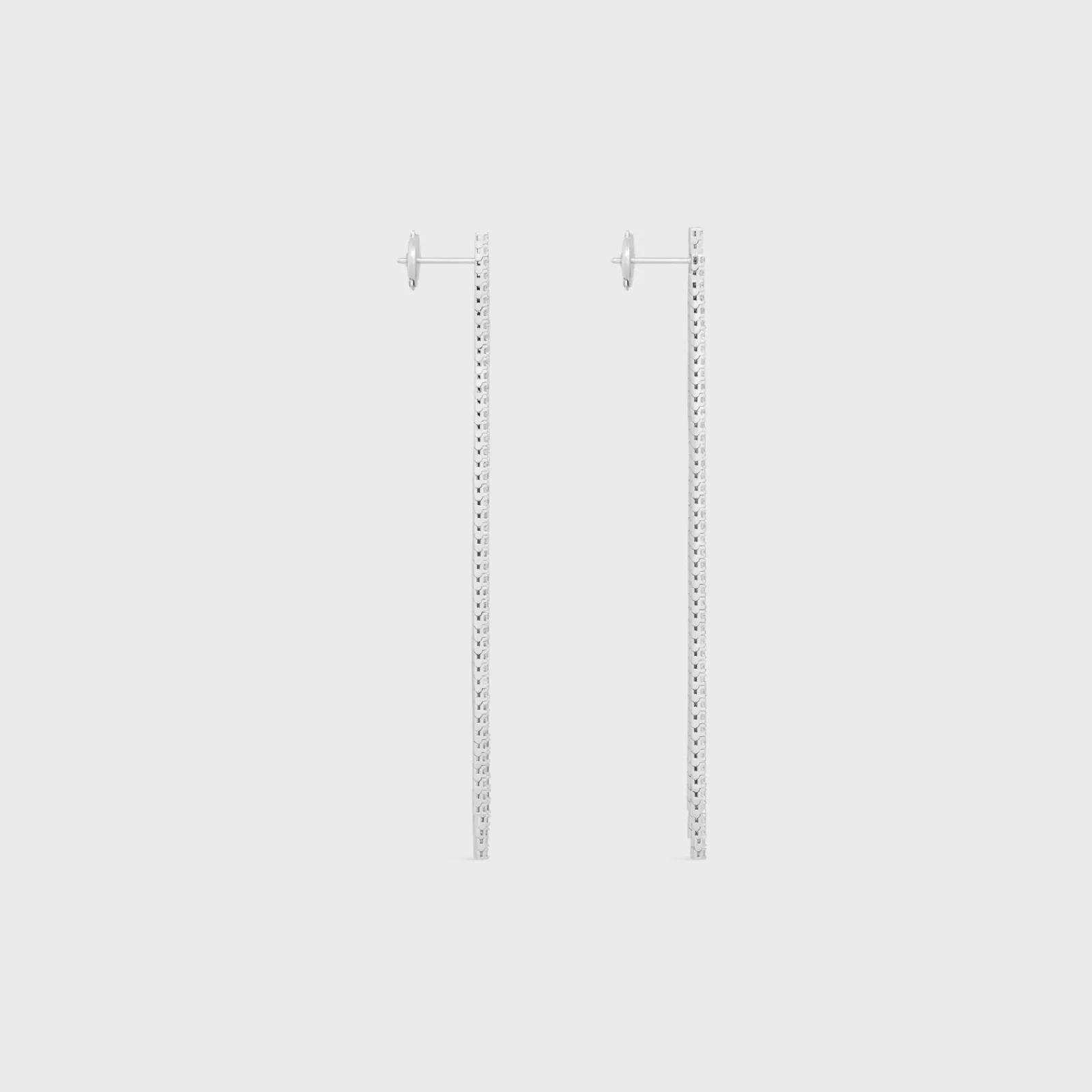 Sale Tennis Cocktail Earrings in White Gold and Diamonds Women Other Lines | Categories·Earrings