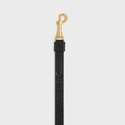 Online Thin dog leash in smooth calfskin with embossed Dog Accessories