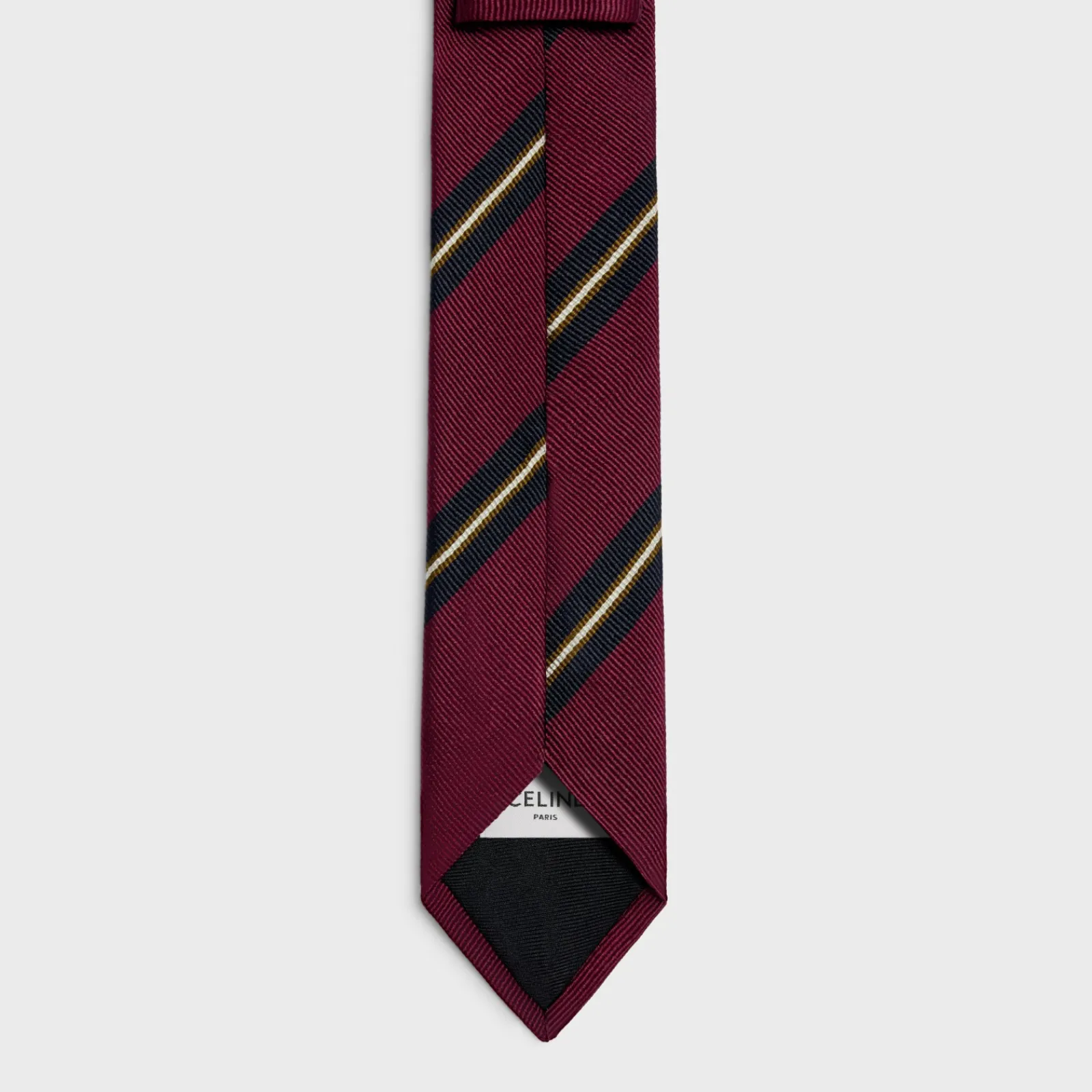 Outlet thin tie in blason silk jacquard Hats And Soft Accessories