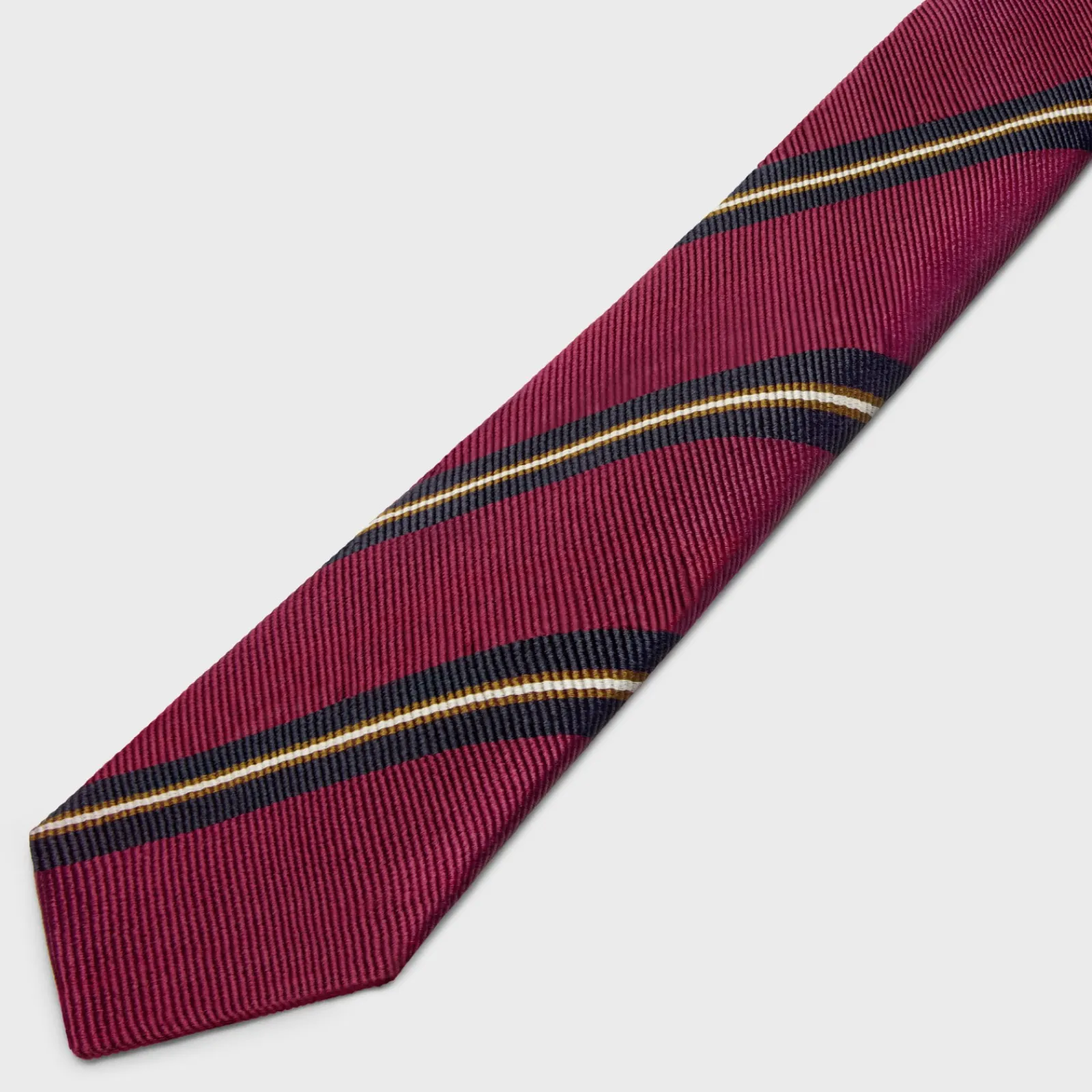 Outlet thin tie in blason silk jacquard Hats And Soft Accessories