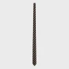 Clearance thin tie in striped silk Hats And Soft Accessories